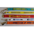 3/4" Printed Lanyard w/ Split Ring or Swivel Hook